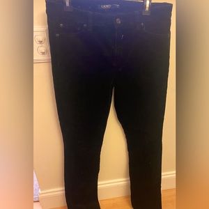 Black corduroys by Lauren (women), size 10, 31 inseam